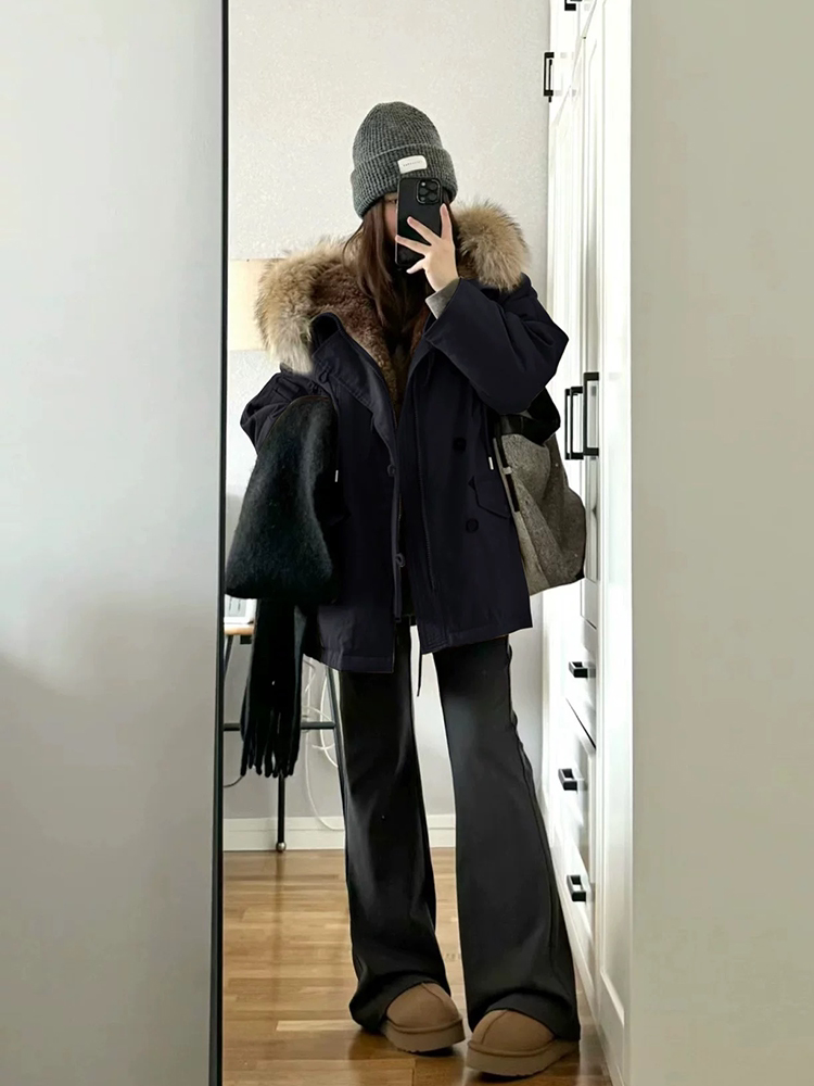 ファーフードミリタリーモッズコート