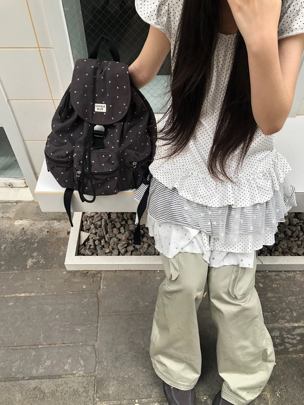 フラップデザインミニリュック