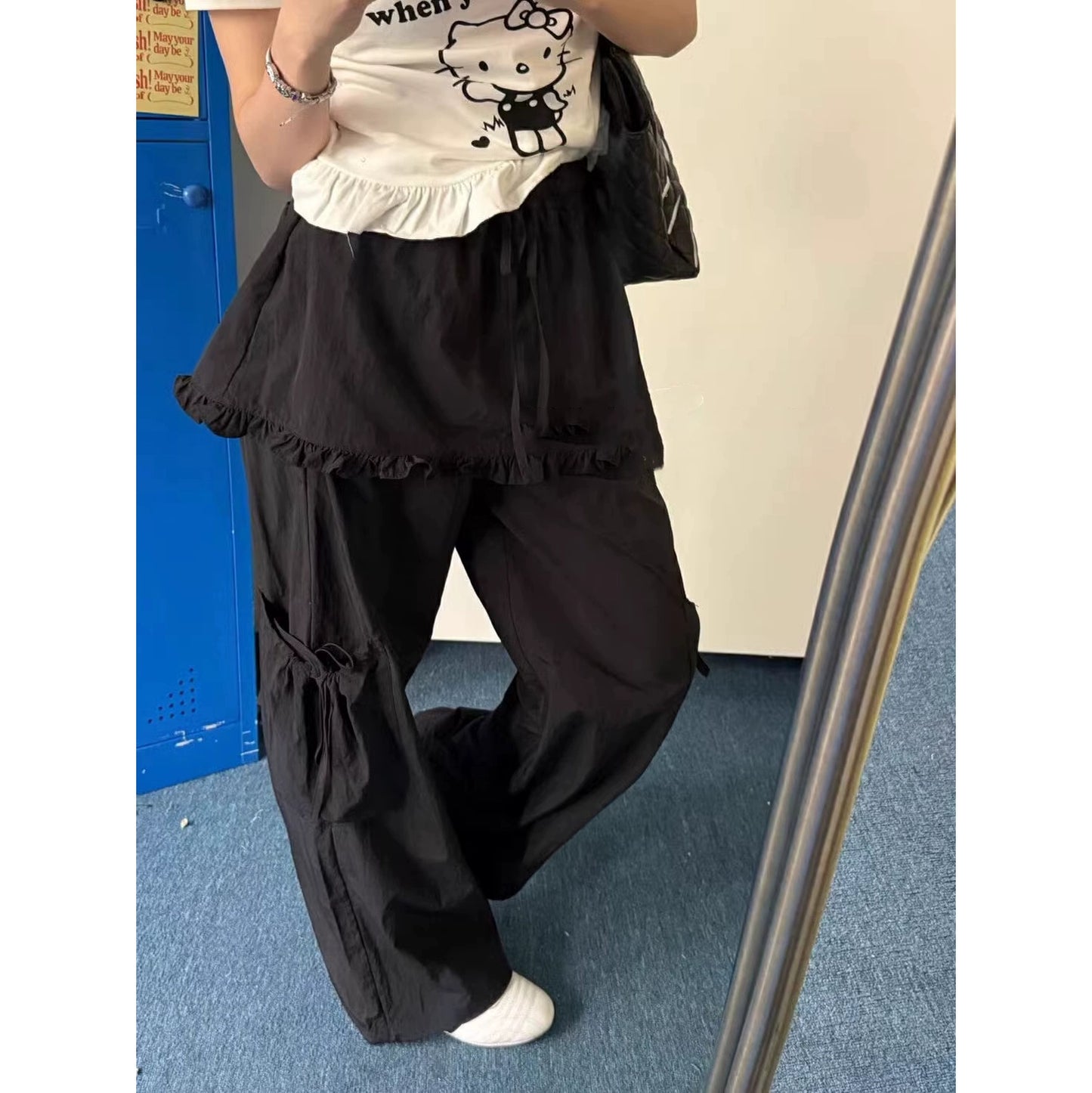 リボンドッキングスカートパンツ