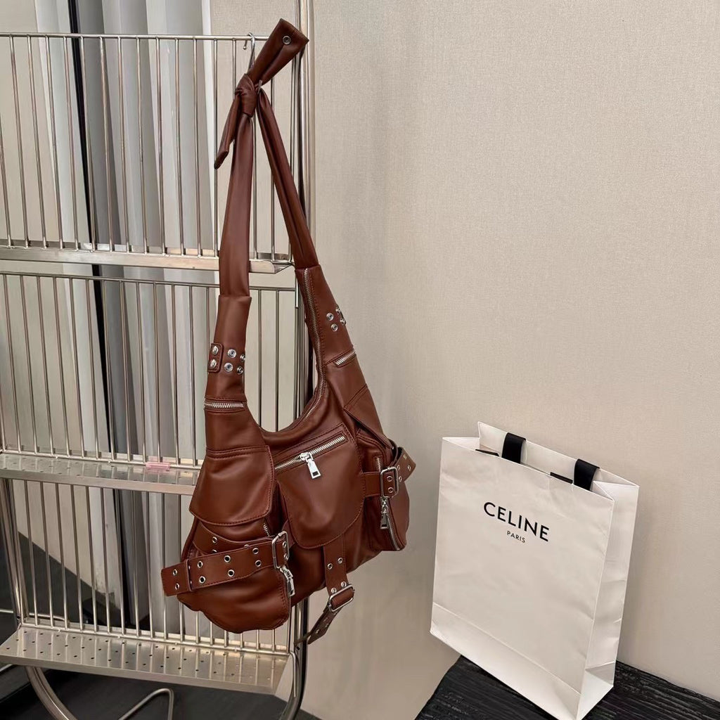 ジップライダースレザーバッグ