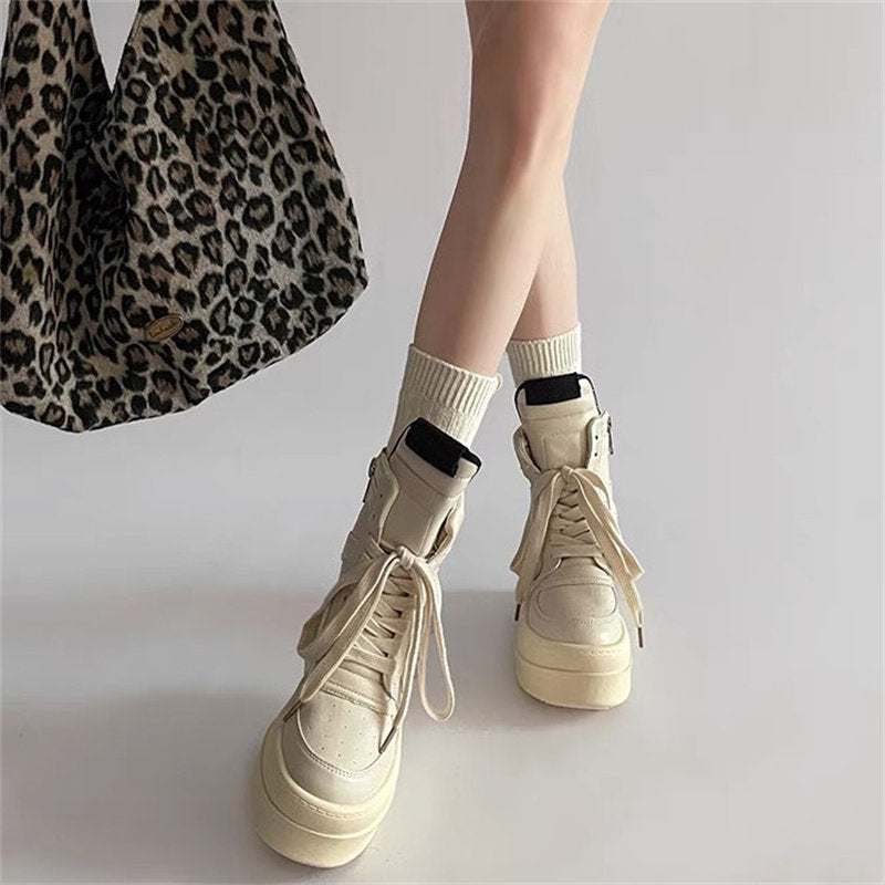 ボリュームソール ハイカットスニーカー