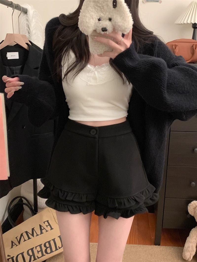 ダブルフリルショートパンツ