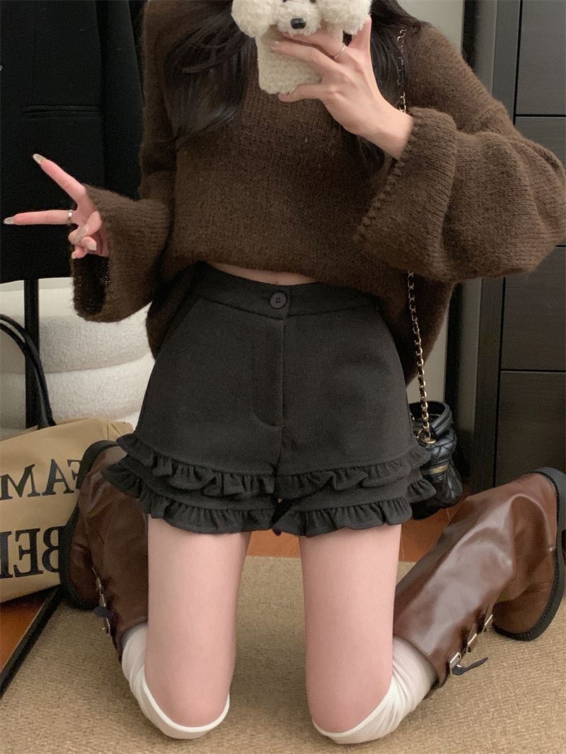 ダブルフリルショートパンツ
