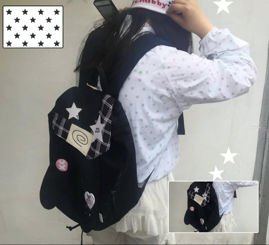 スターラインチェック Y2Kバッグ