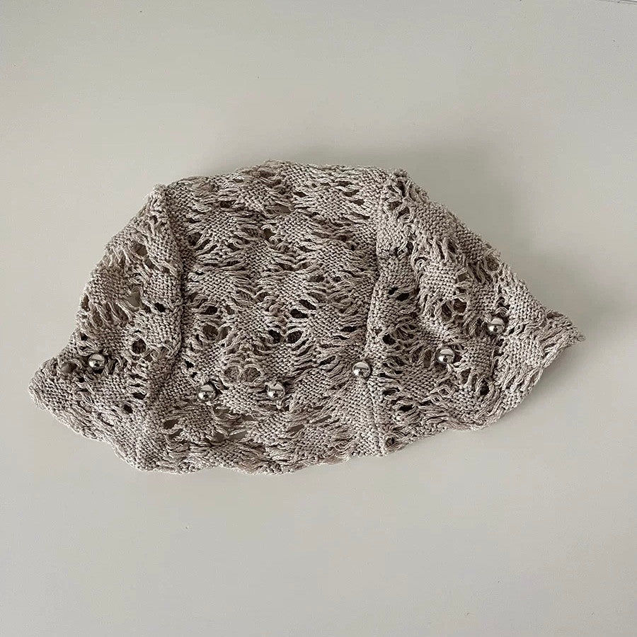 クロシェニットスタッズビーニー