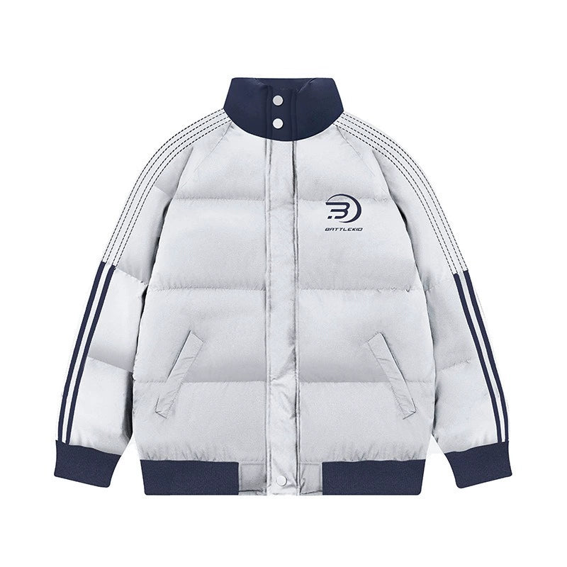 バイカラースポーティダウンジャケット