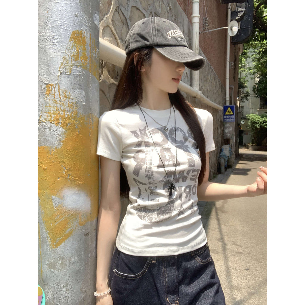 ロックグラフィック クルーネックTシャツ