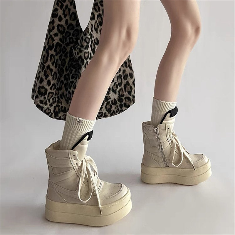 ボリュームソール ハイカットスニーカー