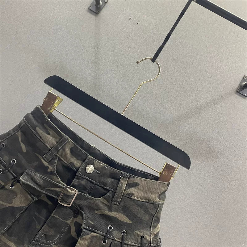 カモフラプリーツミニスカート