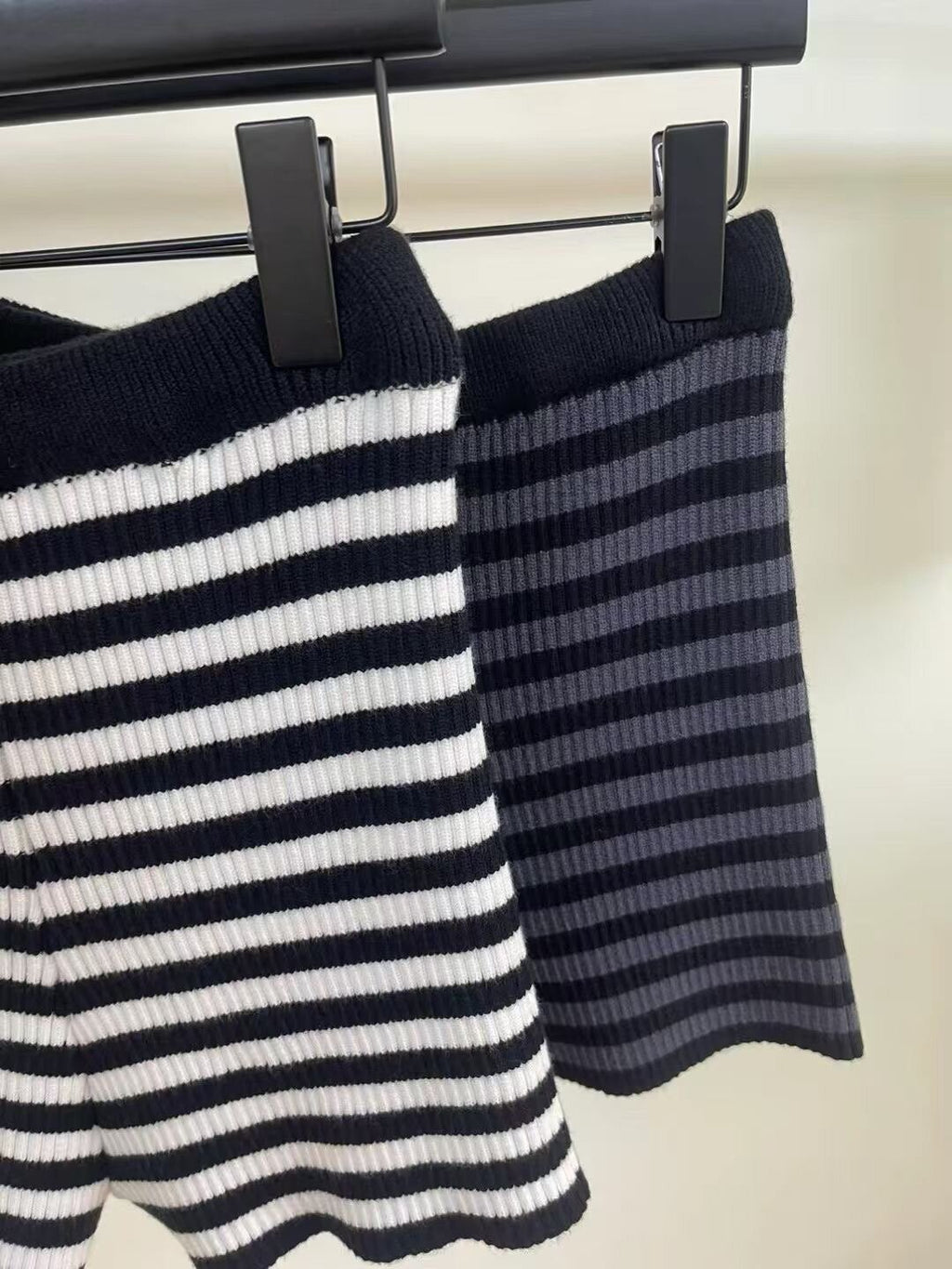 ボーダーニットショートパンツ