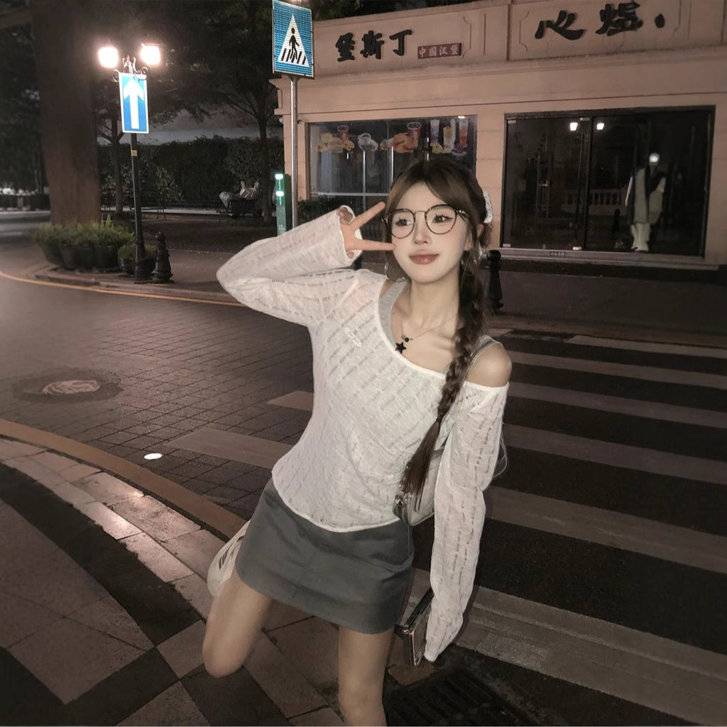 2WAYシアーロングスリーブカットソーセット
