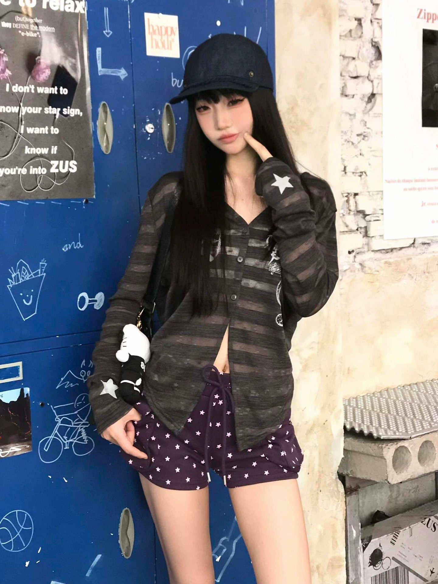 スターストライプカーディガン