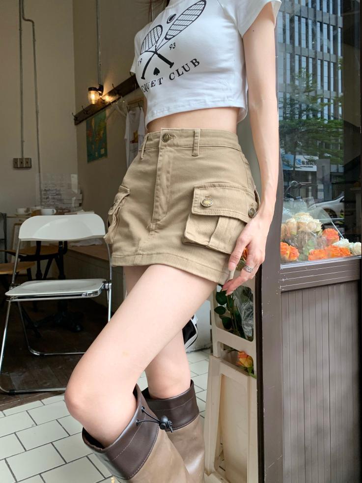 カーゴポケットミニスカート