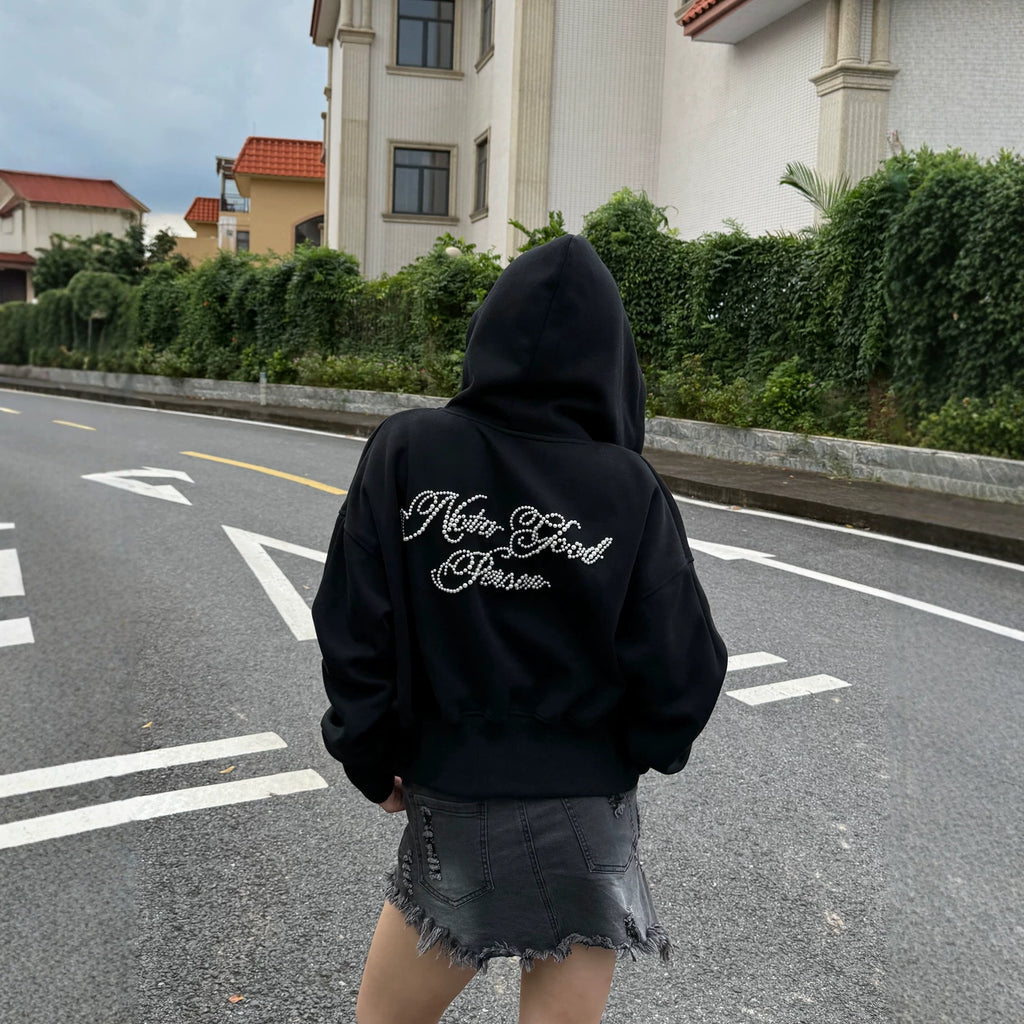 バックデザインストーンフーディ