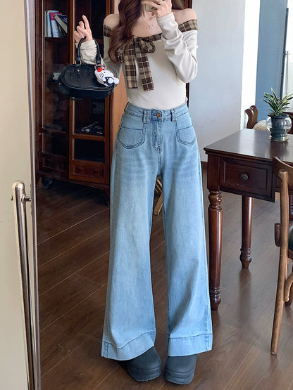 ストレートレッグデニムパンツ