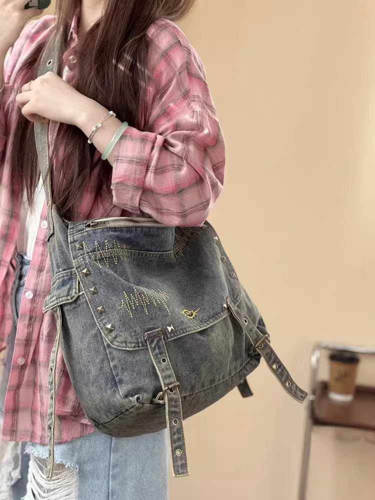 ヴィンテージデニムショルダーバッグ