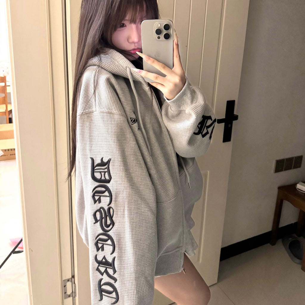 ワッフルストリートジップパーカー