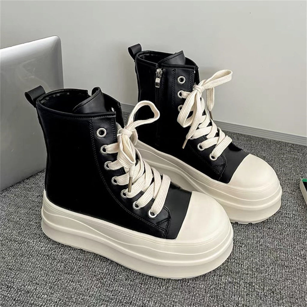 厚底ハイカットスニーカー