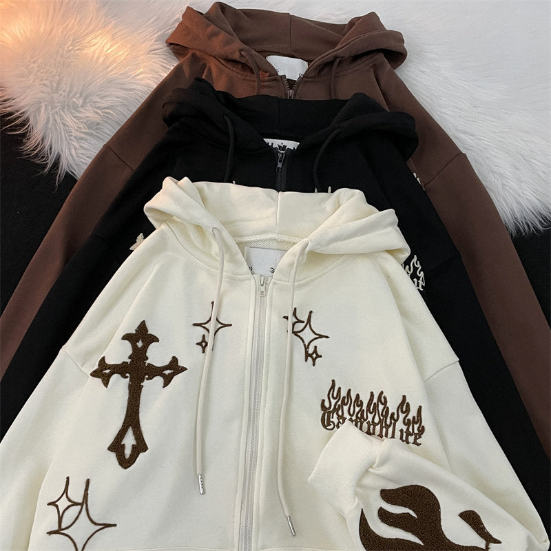 クロスフレイムジップパーカー