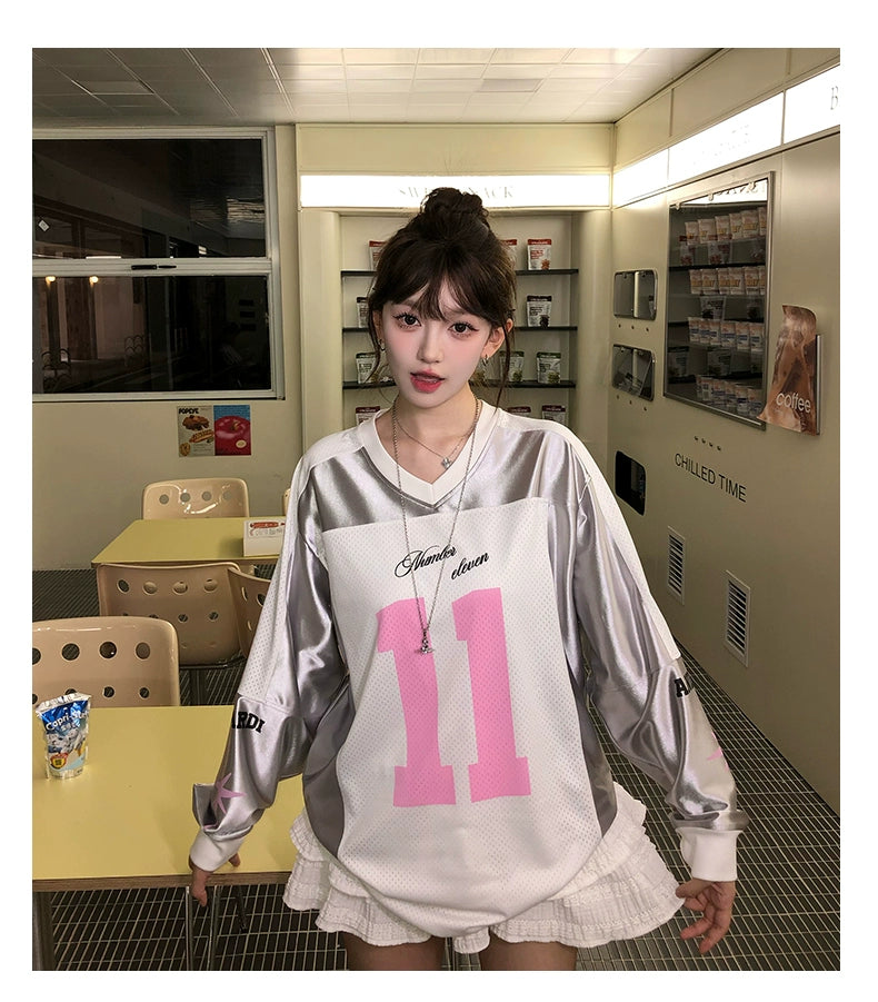 AIME LEON DORE 24AW フットボールロングスリーブTシャツ AIME LEON DORE 24AW フットボールロングスリーブTシャツ