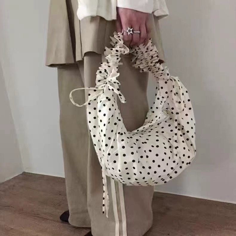 ドットドロストショルダーバック