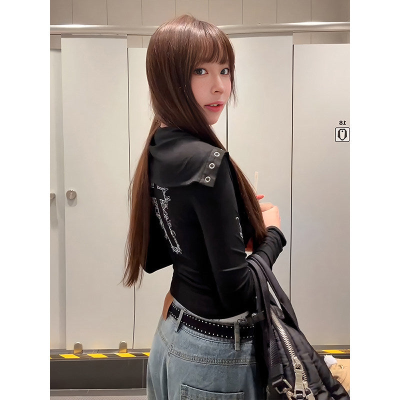 フロントボタン クロスデザイントップス