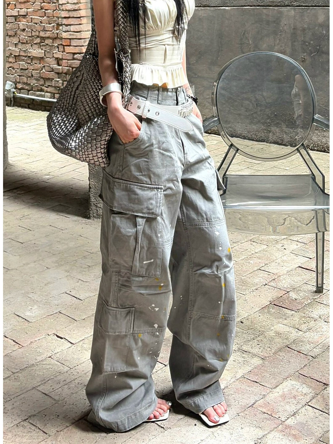 スプラッシュペイントカーゴパンツ