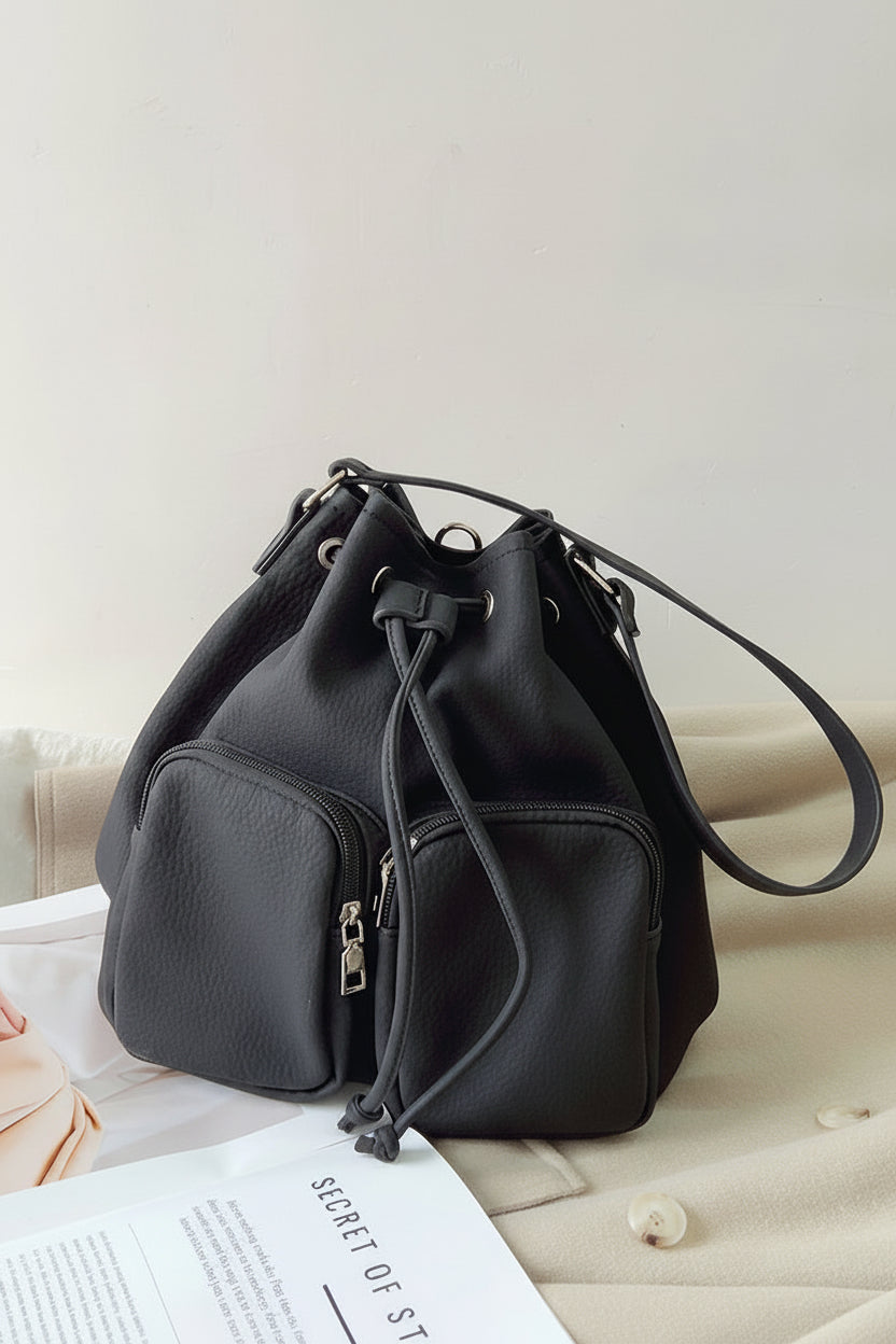 ダブルポケットバケットバッグ