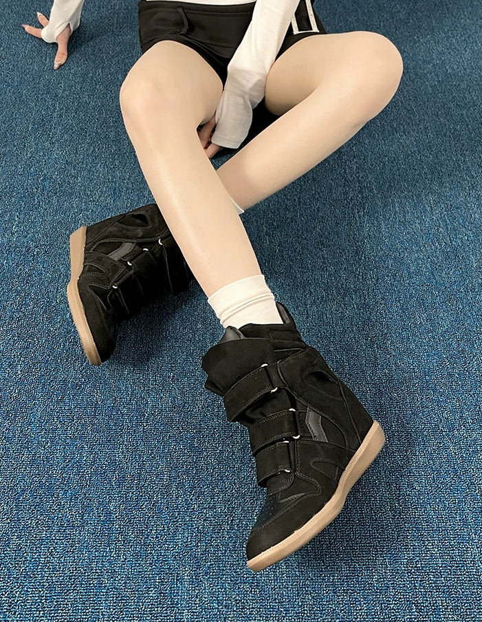 ベルクロベルトハイカットスニーカー