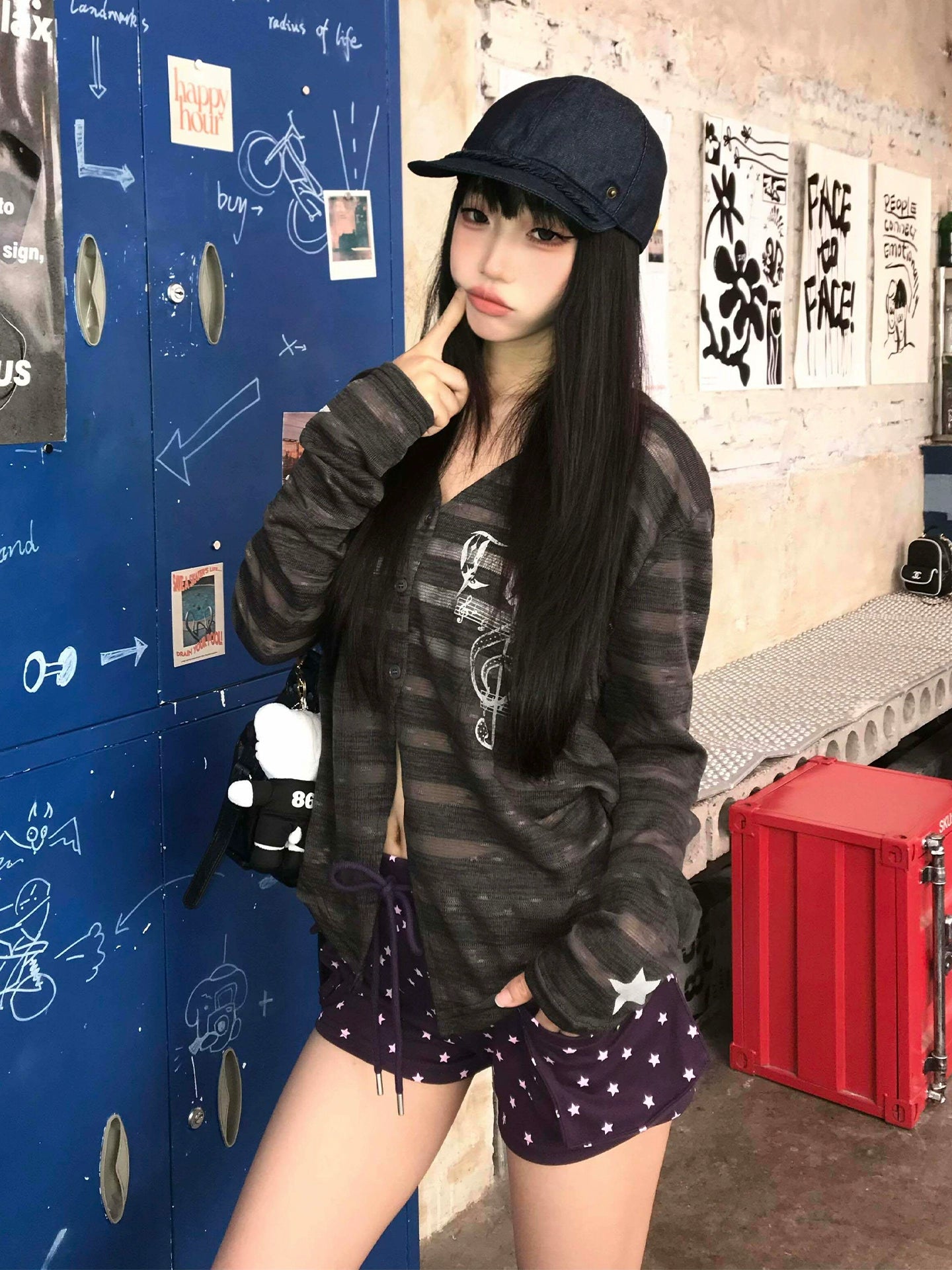 スターストライプカーディガン