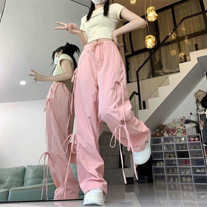 リボンデザインカーゴパンツ KOR348 – 100StarS リボンデザインカーゴパンツ KOR348 – 100StarS