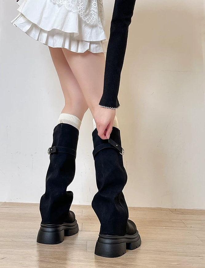 アーカイブベルトロングブーツ