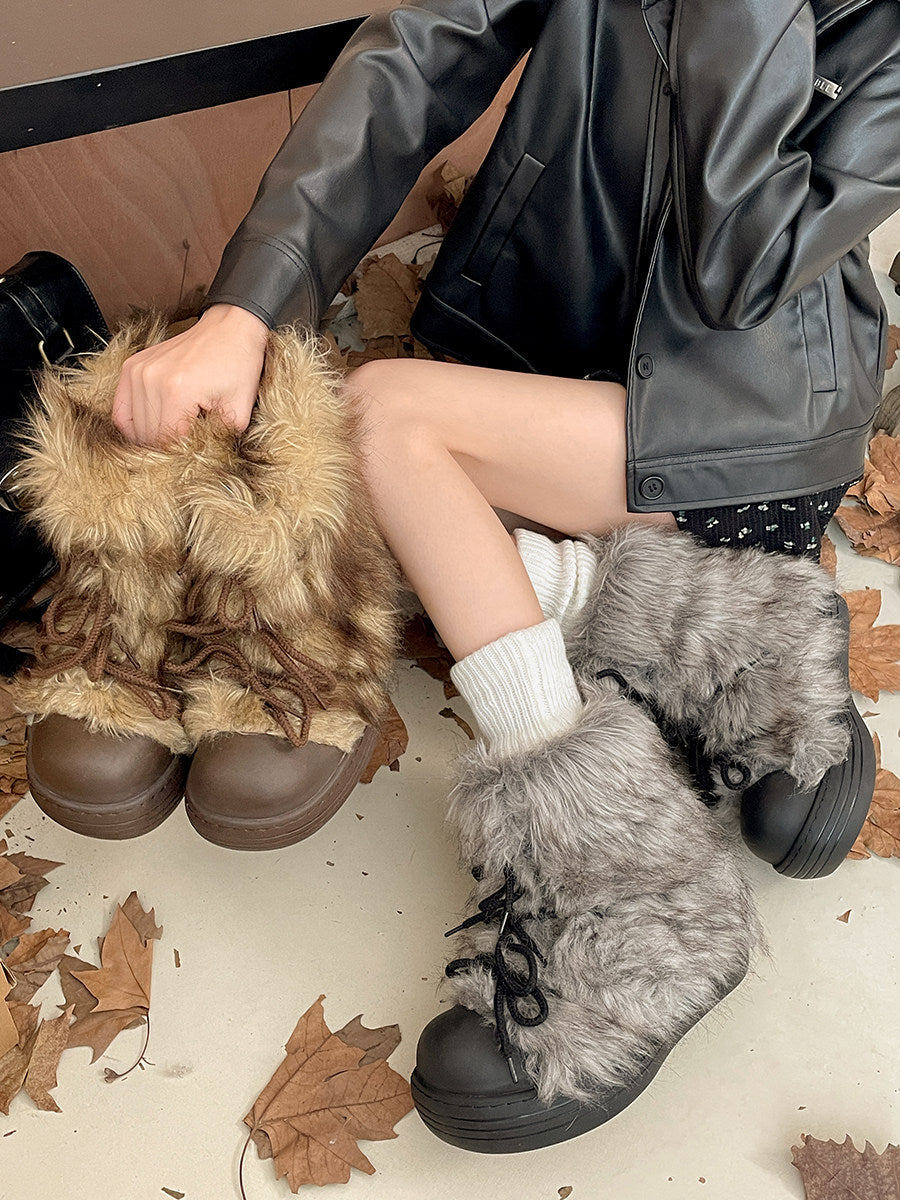 フォグリボンファーブーツ