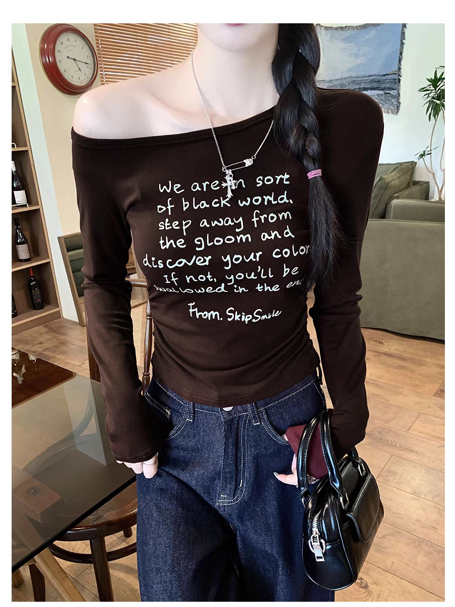 ワンショルレタリングロンT