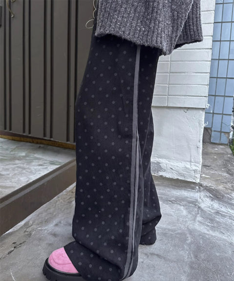 サイドラインドットスウェットパンツ