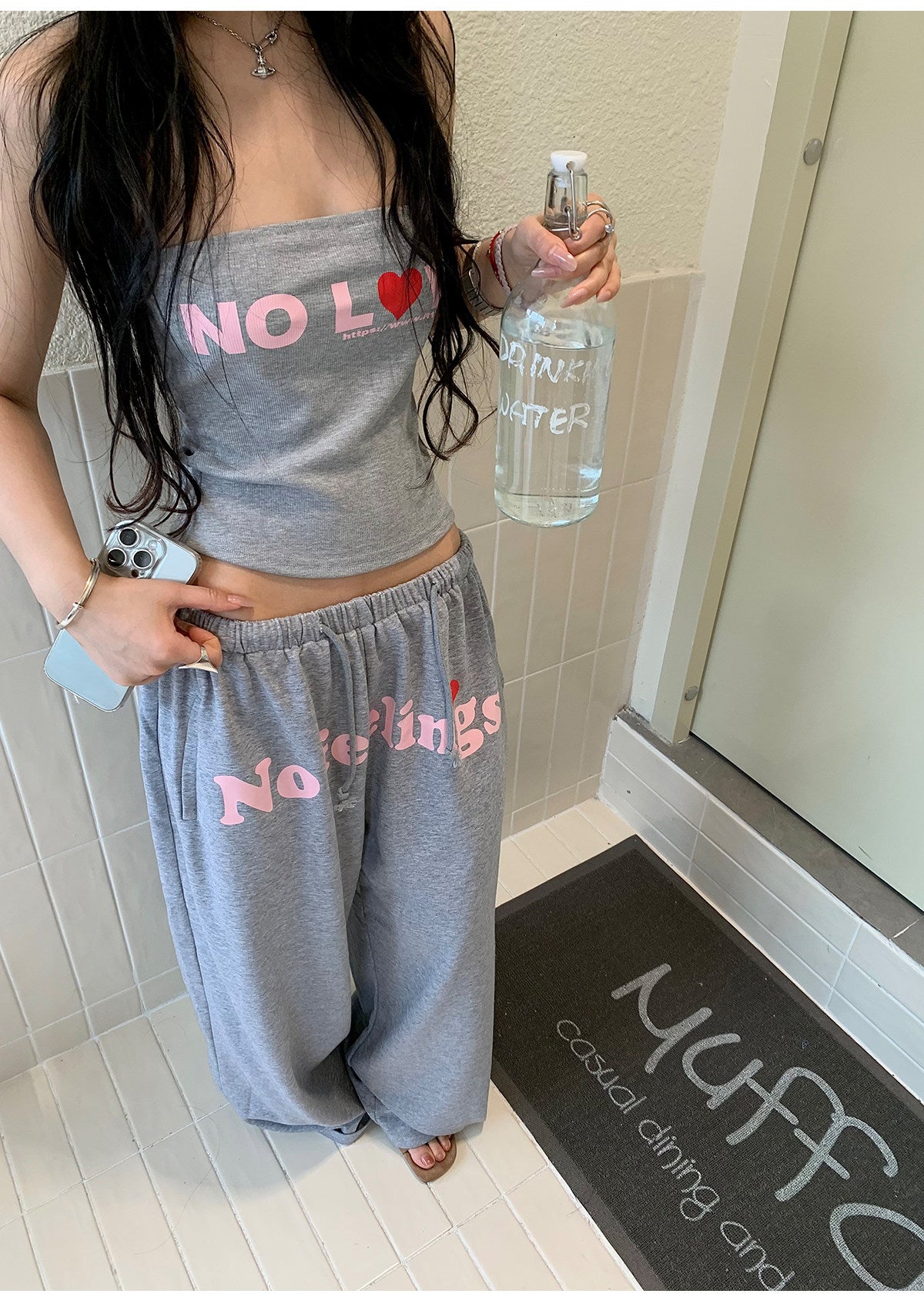 ロゴベアチューブトップセットアップ