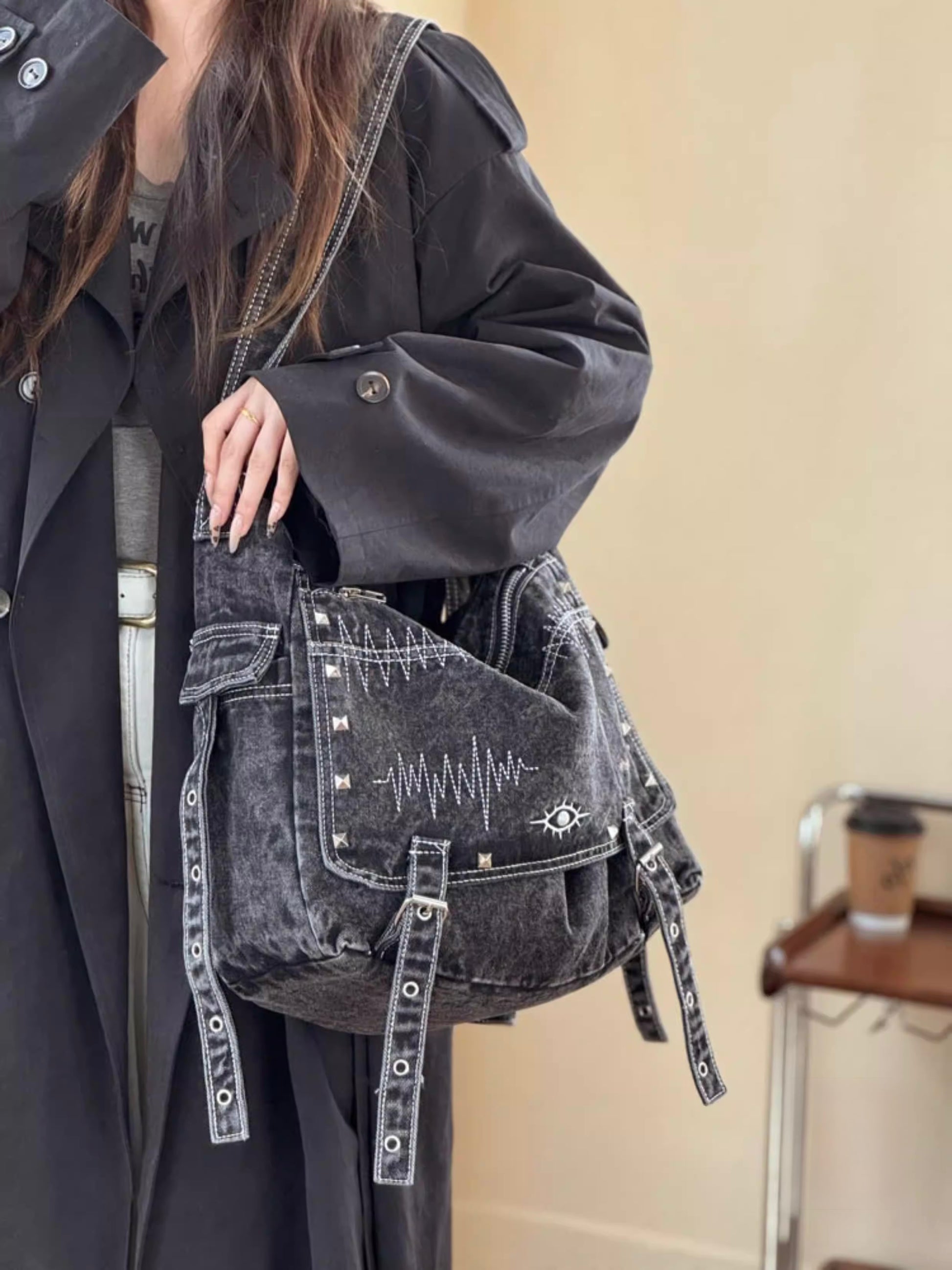 ヴィンテージデニムショルダーバッグ