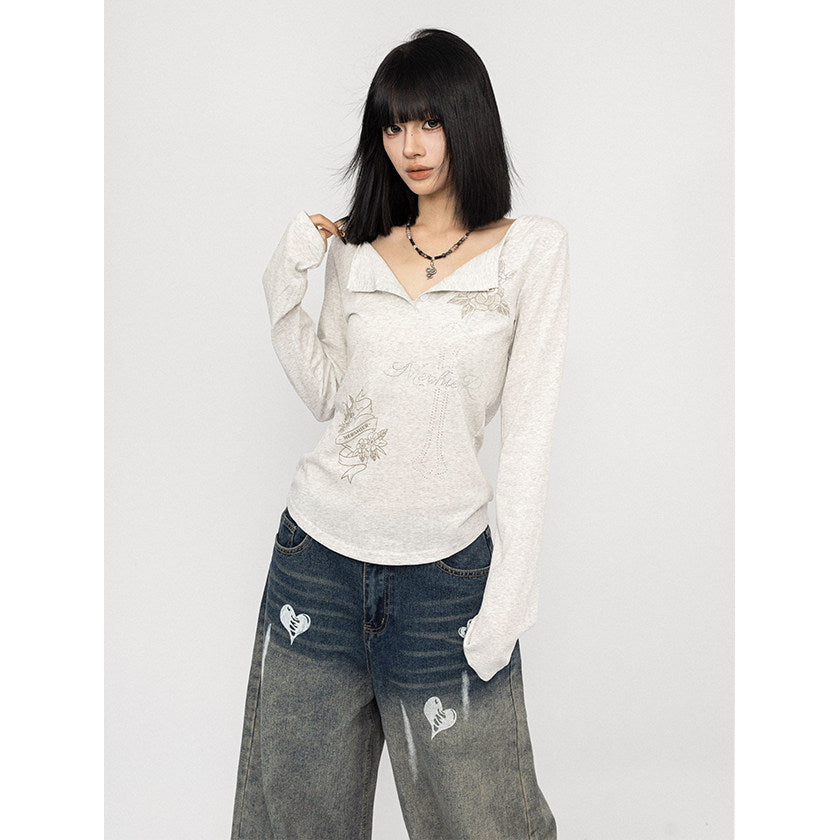 ゴシックローズ クロススリムトップス