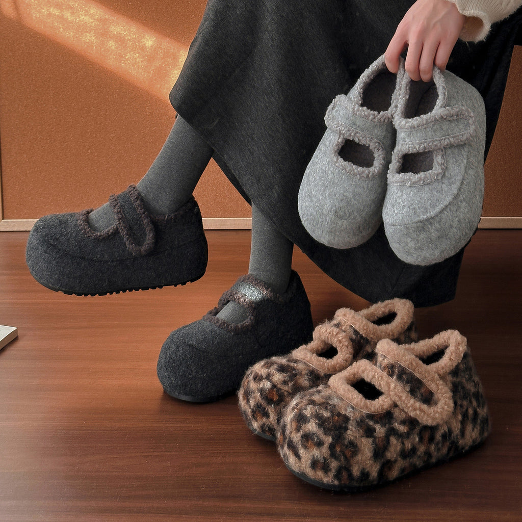 ウールフラットシューズ