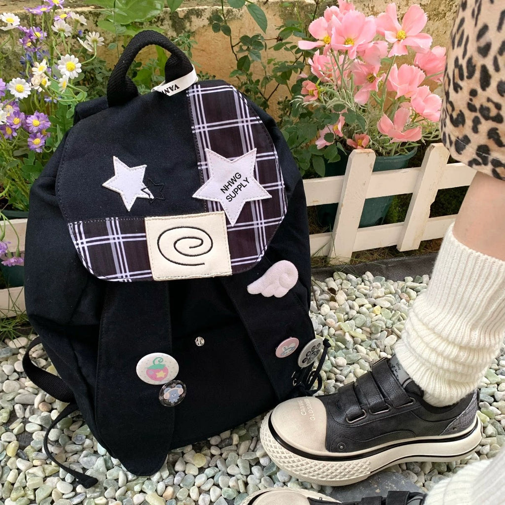 スターラインチェック Y2Kバッグ