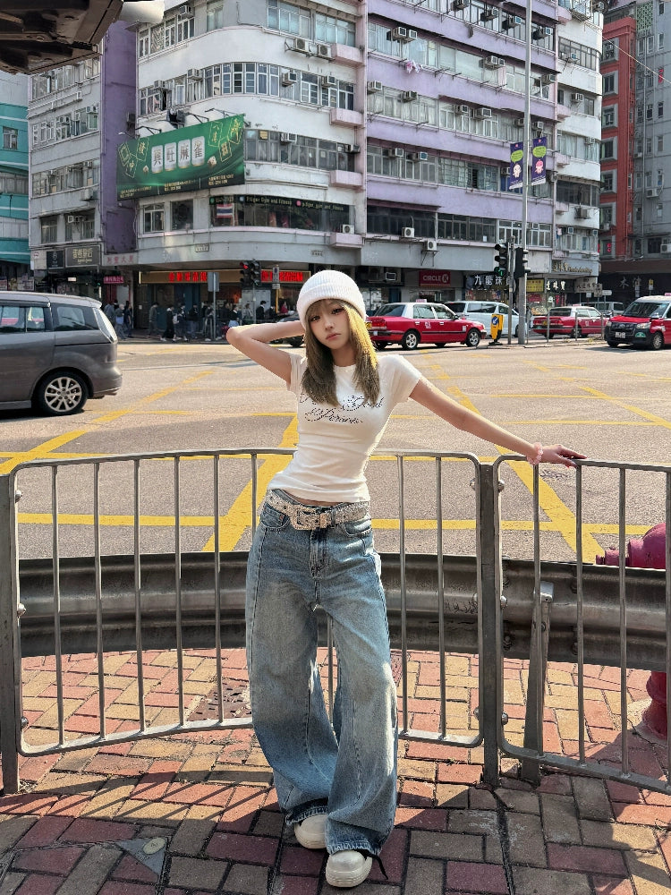 Strike a pose y2k トップス Streetwear Jersey Y2K T Shirts And Shorts 2 Piece Sets Woman