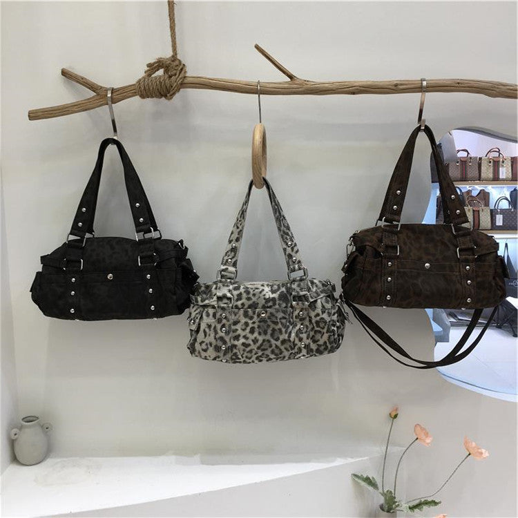 レオパードミニボストンバッグ