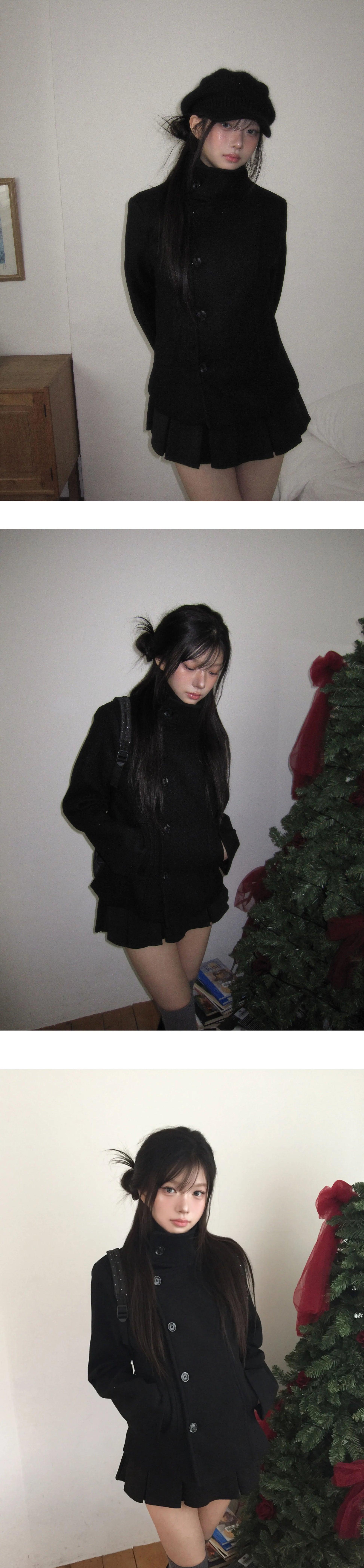 ウールジャケットコート