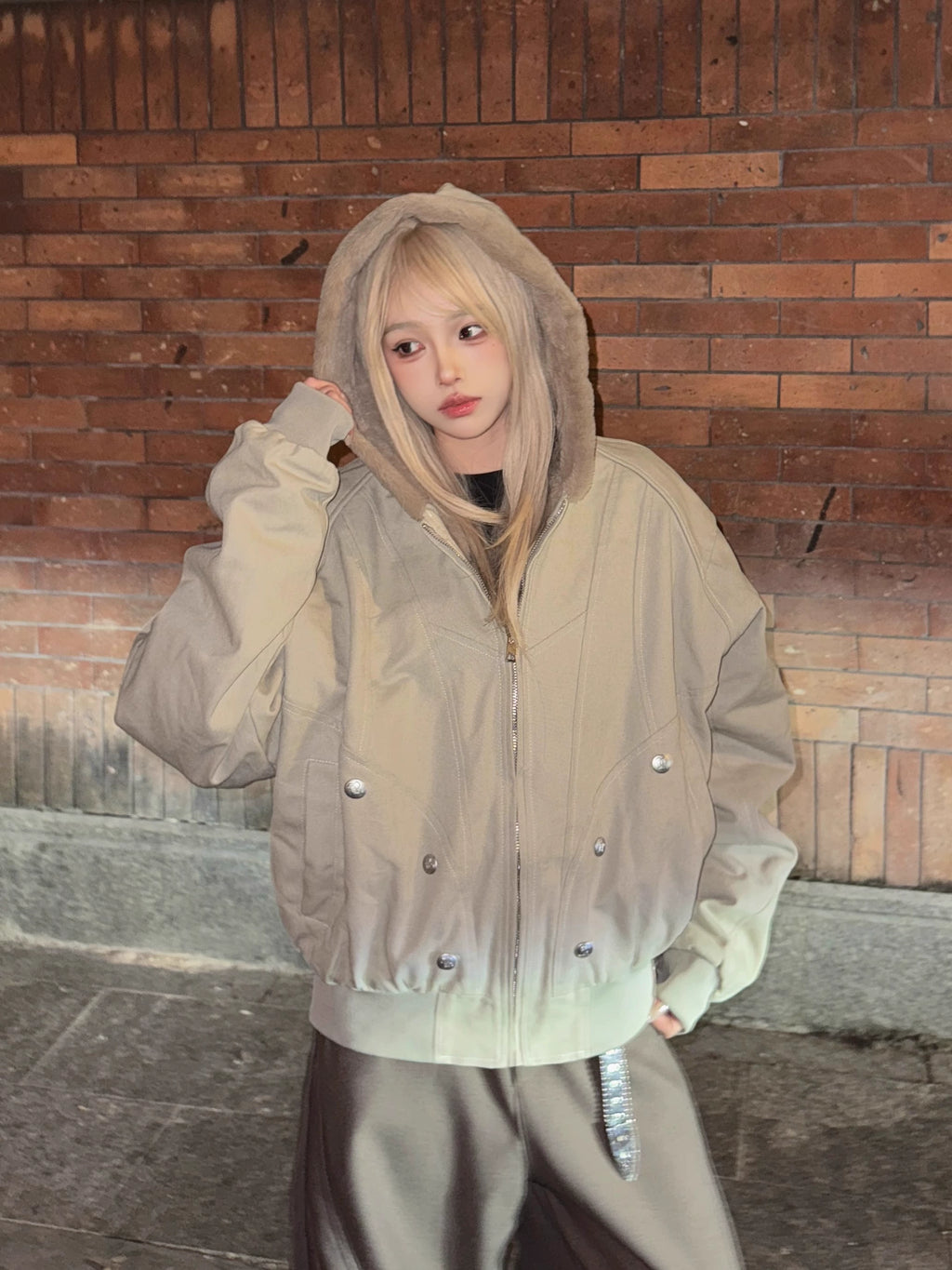 ファーカラージャケット