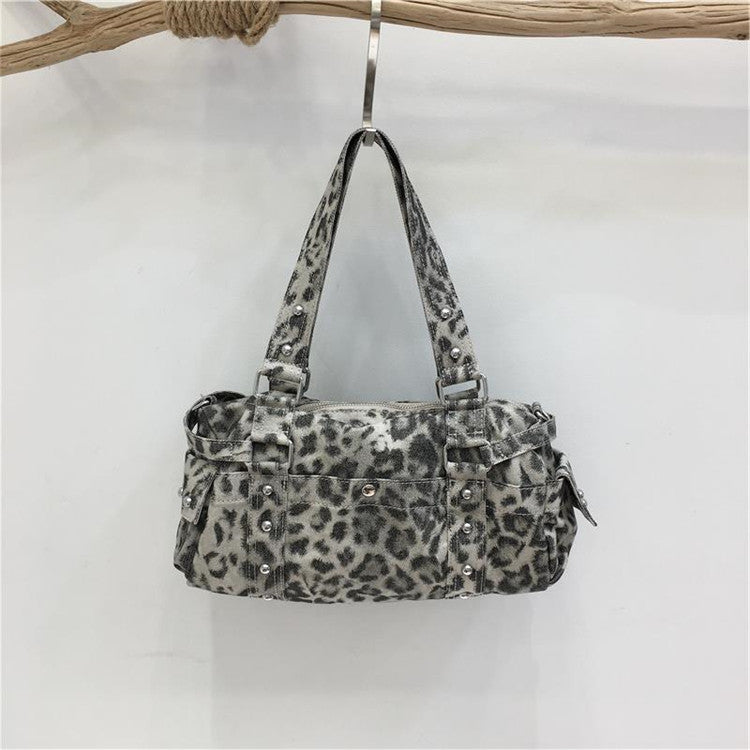 レオパードミニボストンバッグ