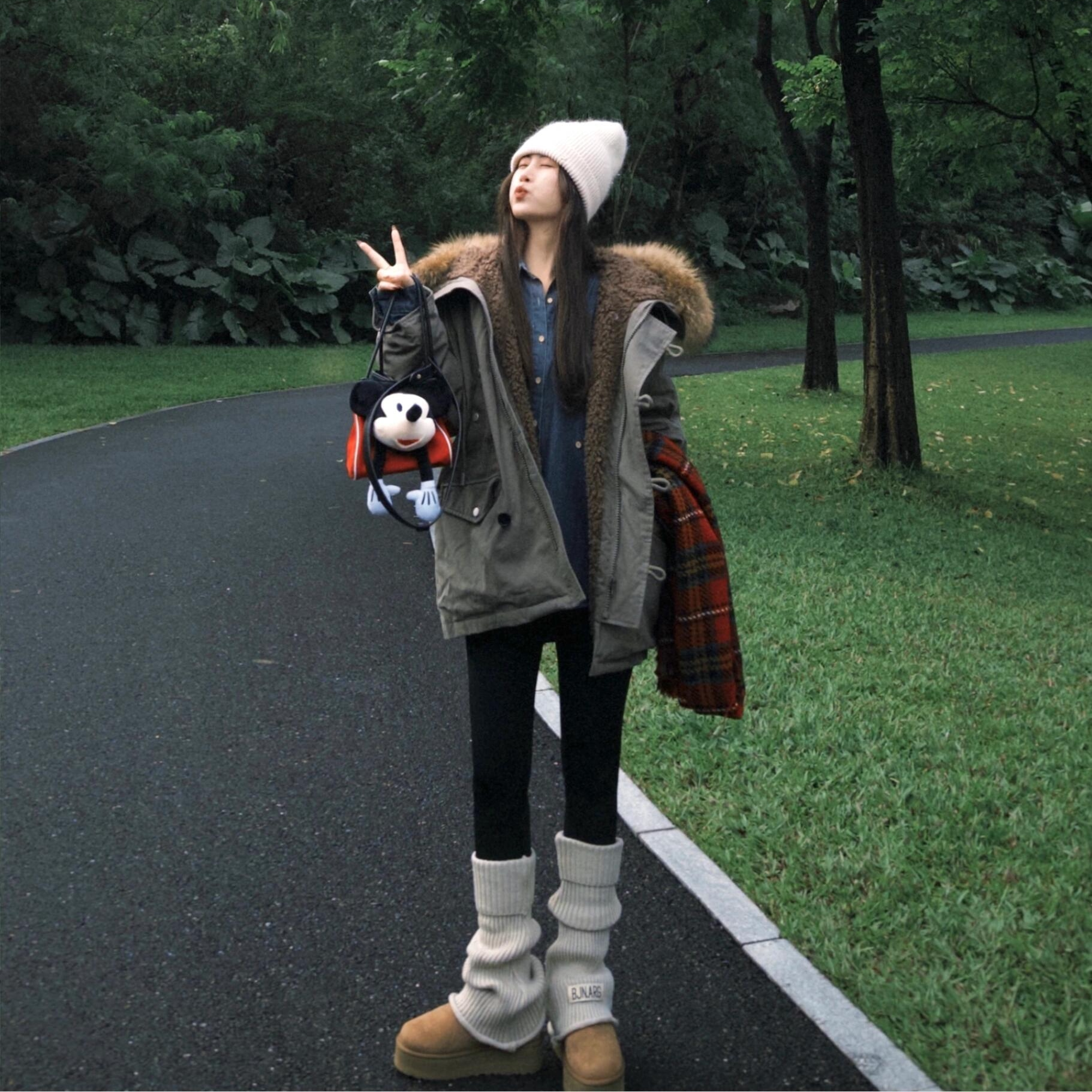 ファーフードミリタリーモッズコート