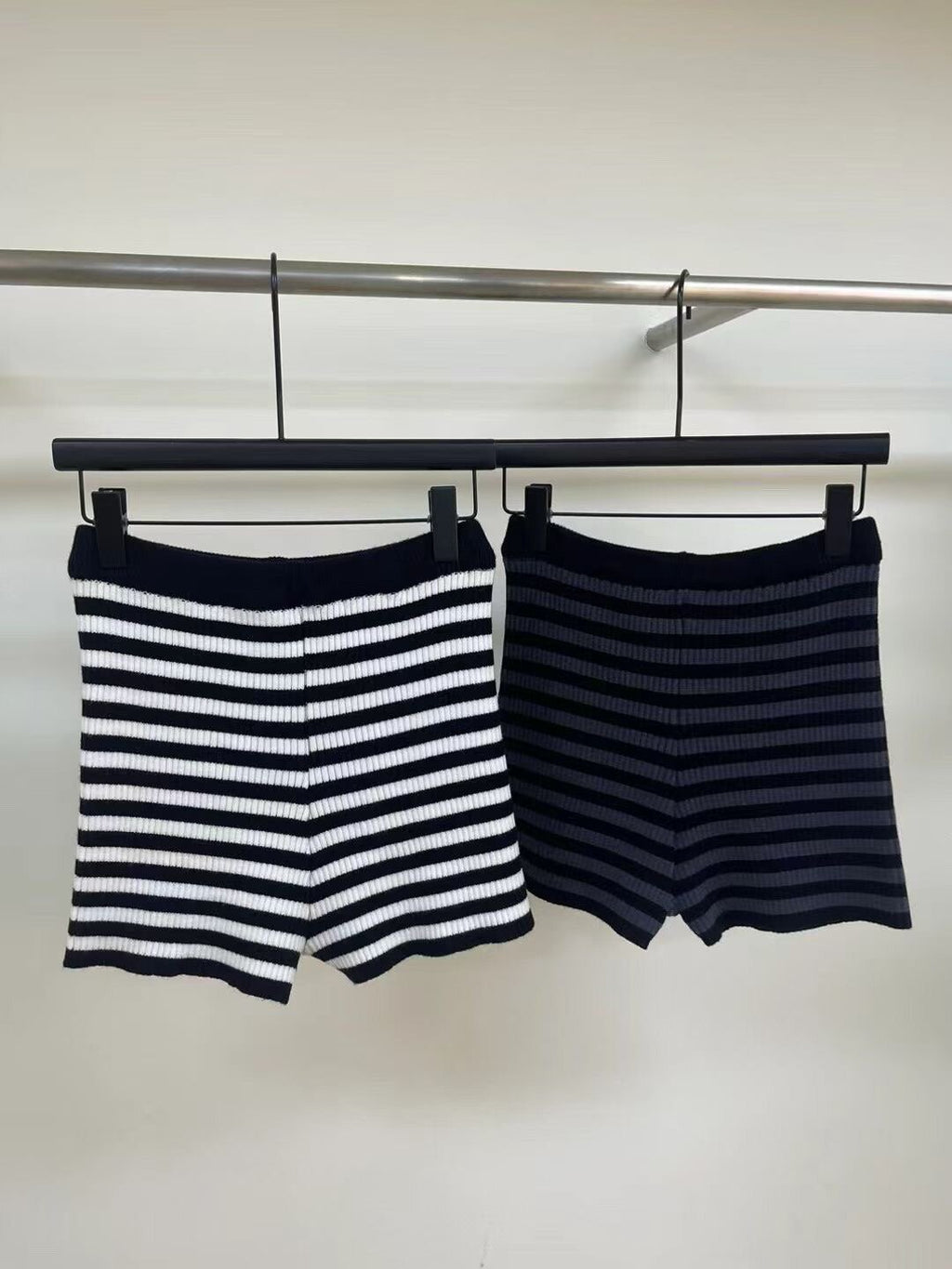ボーダーニットショートパンツ