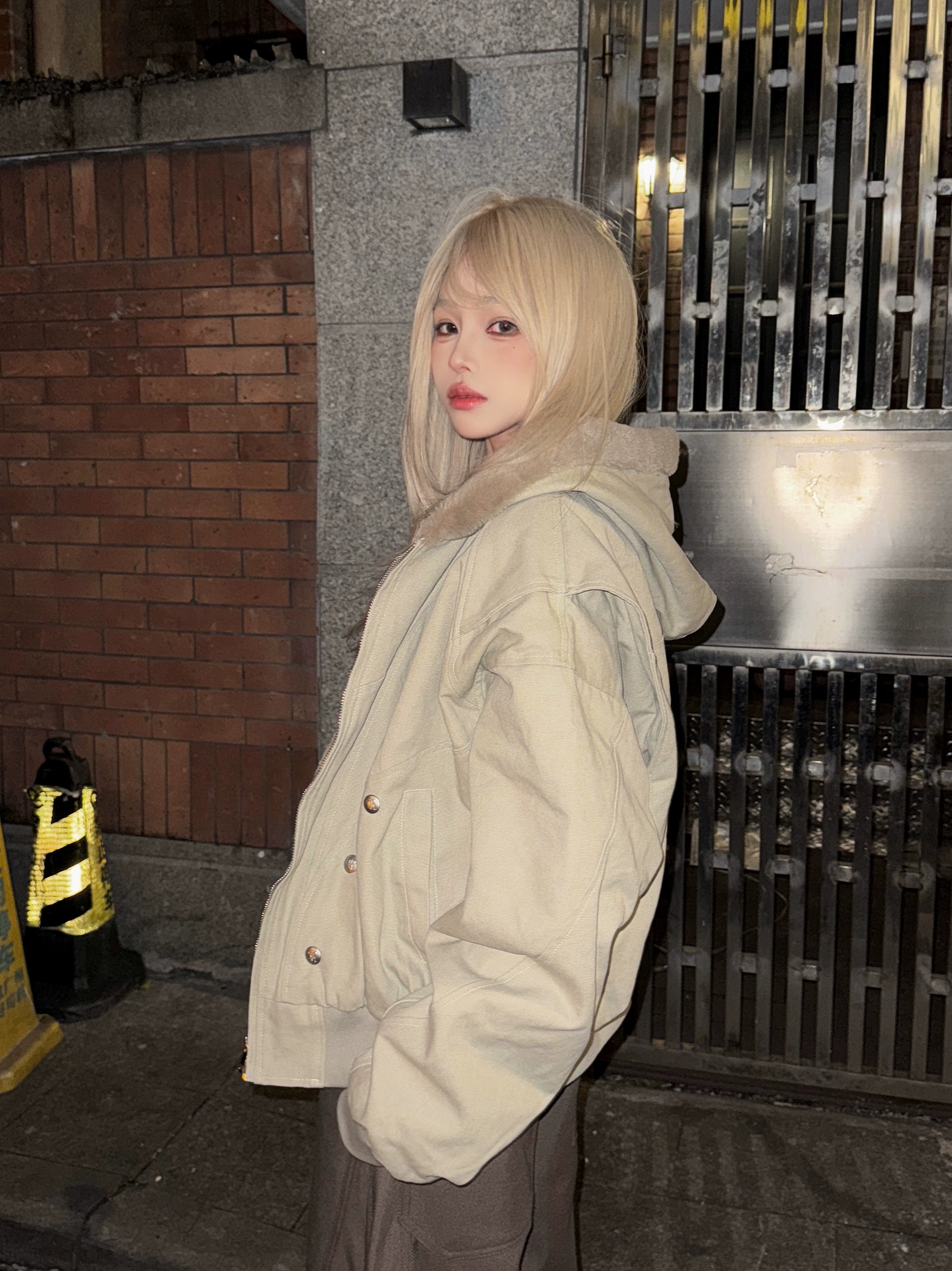 ファーカラージャケット