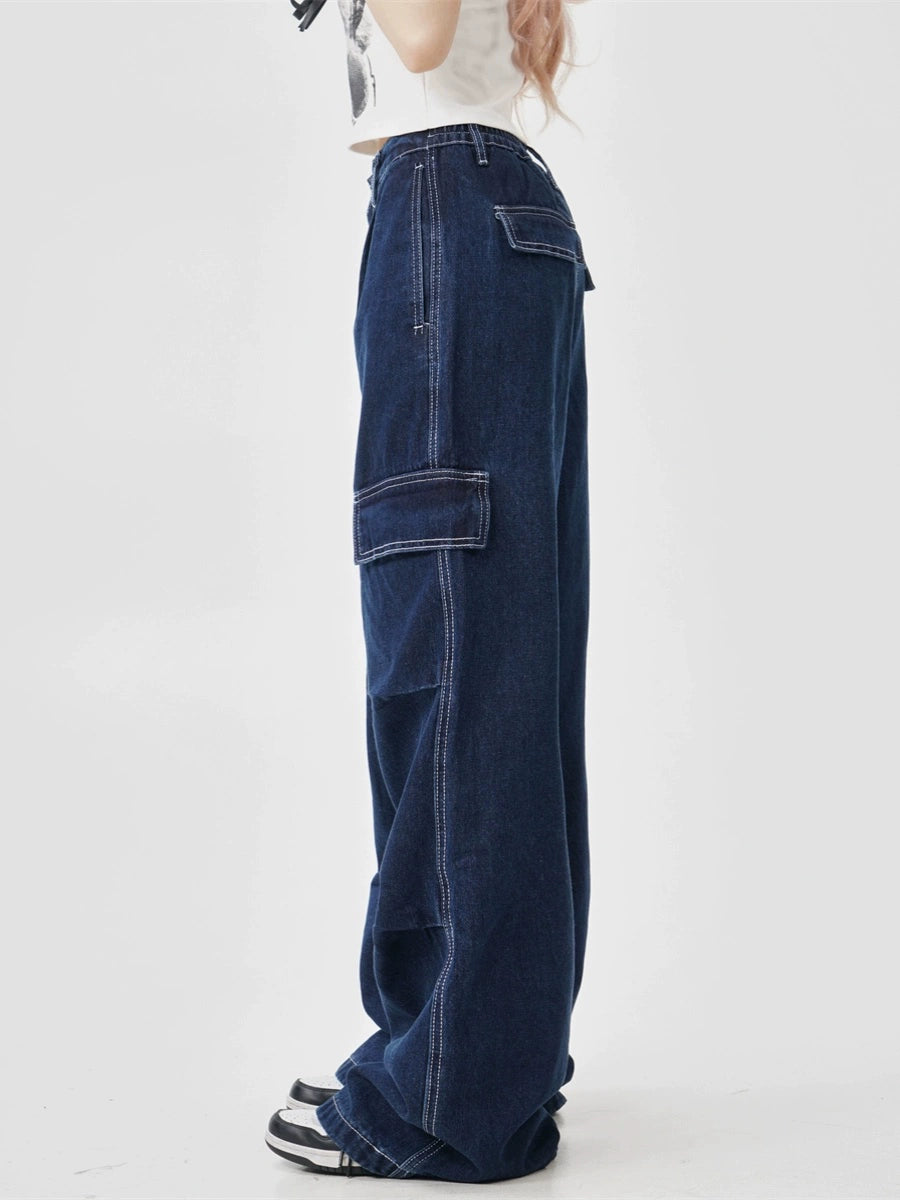 ステッチデニムカーゴパンツ ANT455