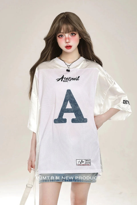 AロゴメッシュユニフォームTシャツ